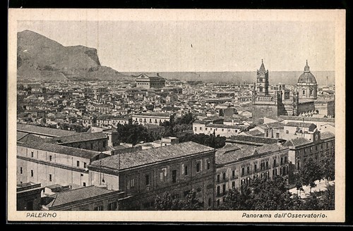 Cartolina palermo panorama - cartolina,