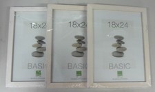 3 Cornici Portafoto Cornice x Foto Quadri in Legno Bianco 18x24 Cm da Parete