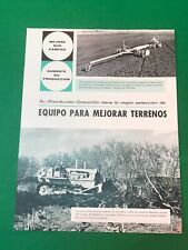 trattori caterpillar D7 brochure anni '50 in lingua spagnola