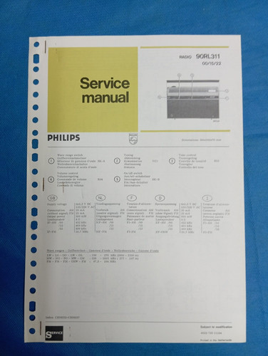90rl311 philips radio vintage - radio,