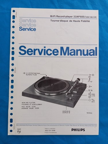 Philips 22af685 hifi record - philips,