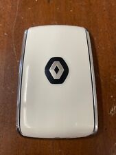 CHIAVE SCHEDA ORIGINALE TELECOMANDO COVER  GUSCIO  RENAULT NUOVO MODELLO BIANCO
