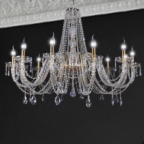 Lampadario cristallo classico - cristallo,
