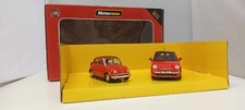 Set Fiat 500 Coppia Nuova + Antica Rosso Motorama 1:24 Usato + Box GM Shop