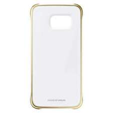 Samsung Custodia Originale Galaxy S6 G920 Clear Cover Plastica Case oro trasp.