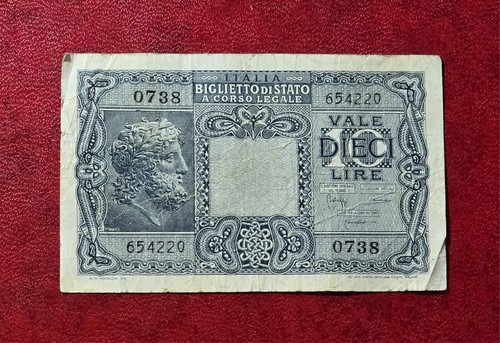 Italia 1944 banconota lire - banconota, 10