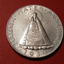 Austria Moneta 5 Scellini 1934