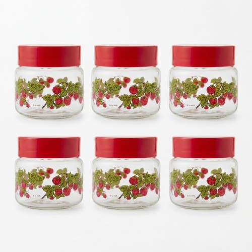 Set barattoli vetro 75l - set, 6