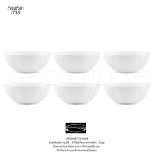 Richard Ginori - Antico Doccia - Set 6 Calotte/ciotole  cm 17 in 6.69