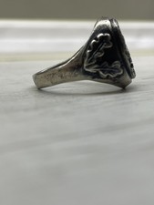WW2. Anello tedesco in argento. Seconda guerra mondiale.
