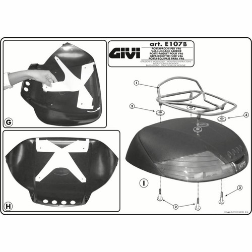 Givi e107b portapacchino - givi,