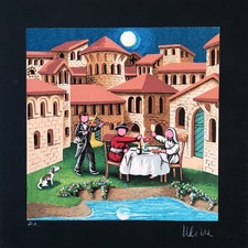 ULISSE 34x34 serigrafia su