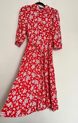 Abito midi rosso ditsy - midi,