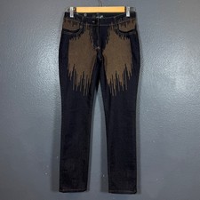 Jeans donna Angelo Marani Glam 40 (27/28) blu denim Made In Italy