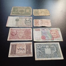 Vecchie Banconote Italiane In Lire Repubblica E Regno D Italia Savoia Lotto D49