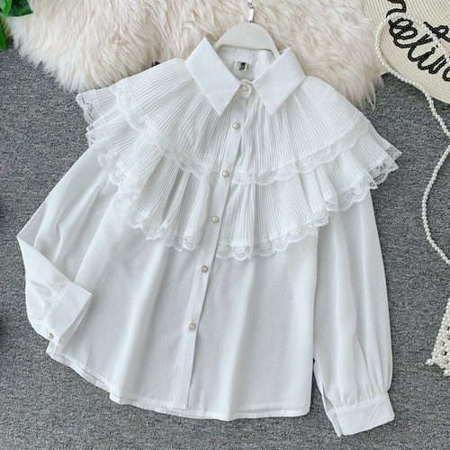 Camicie donna volant strati - camicie,