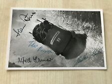 Autogramme BOB-WELTMEISTER 1958-Originalfoto-Rösch/Hammer/Bauer/Haller-RARITÄT!