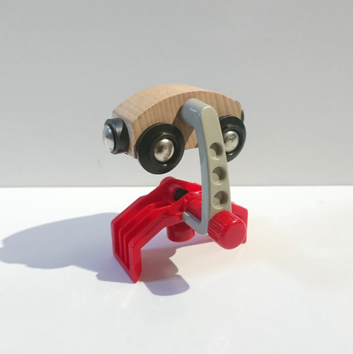 Ferrovia legno carro gru - in,