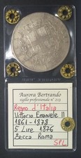 MONETA REGNO 5 LIRE SCUDO 1876