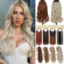 Filo invisibile vero naturale come umano in extension capelli parrucchiere e anello clip in