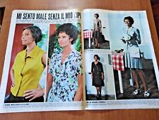 clipping / ritaglio 1969 LA LOREN E MASTROIANNI SUL SET DE "I GIRASOLI"