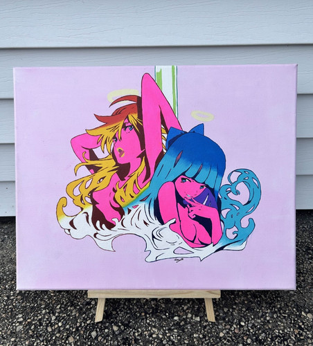 Quadro anime dipinto mano - anime, |