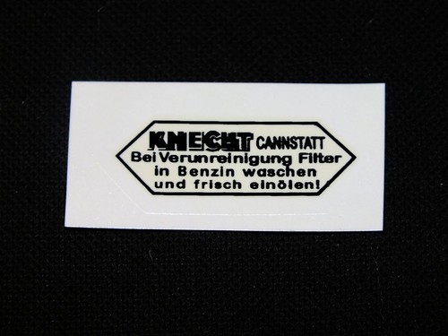 Knecht water decal - knecht,