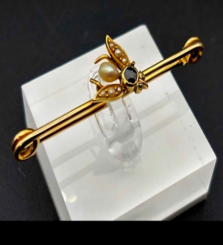 Spilla antica oro kt con - antica,