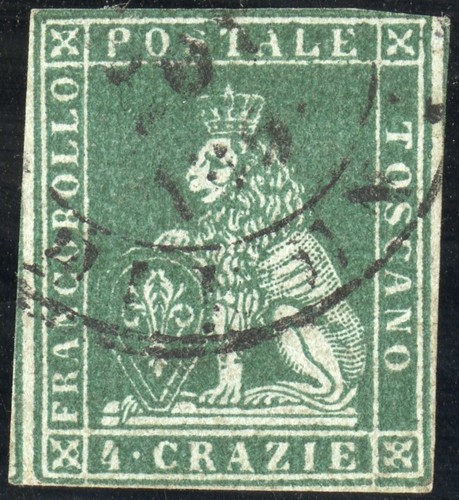 Francobolli toscana 6 usati - #,