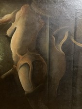 Bella pittura olio - olio, su