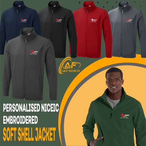 Giacca softshell ricamata - giacca,