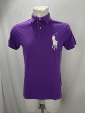 Articolo e3606 polo uomo Ralph Lauren Wimbledon viola, taglia S, ascelle 49cm, s