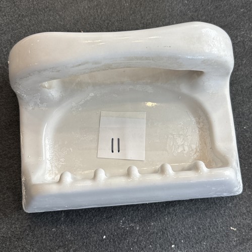 Portasapone ceramica bianca