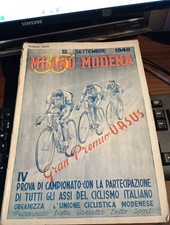 rivista programma CICLISMO : MILANO MODENA  1948  ,NUMERO UNICO "