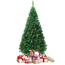 COSTWAY Albero di Natale Artificiale 150/180/210/240 CM Albero di Natale Verde