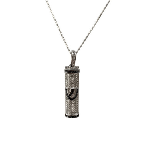 Ciondolo mezuzah argento - in, e