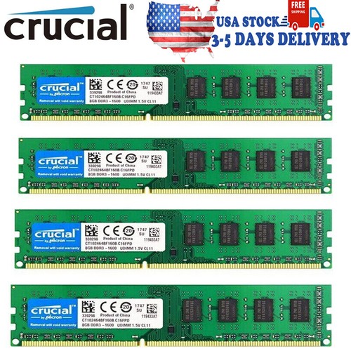 Crucial ddr3 1600 mhz - 4x, gb