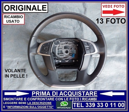 Volante pelle comandi - in,