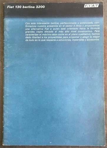 Brochure vendita auto - fiat, 130
