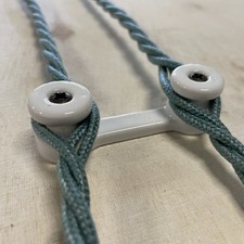 10 Isolatori Porcellana Bianca