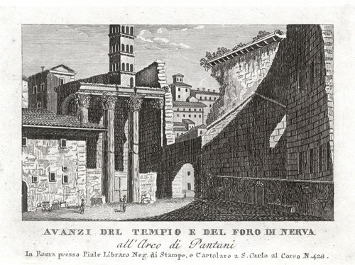 Tempio foro nerva - e,