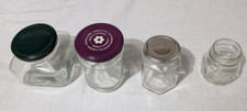 LOTTO 4 BARATTOLI DI VETRO VARIE DIMENSIONI