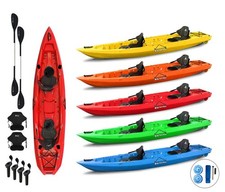 MOJITO FISHING BIG MAMA KAYAK CANOA 2 + 1 posti, 380 Cm + 2 pagaie + 2 Seggiolin