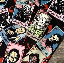 Horror Movie Villains leggings donna crop alti grandi (29x20) Freddy Jason