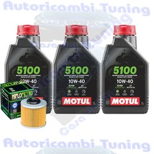 Kit Tagliando Olio Motul 5100 10W40 + Filtro Per MV Agusta Brutale 675 2012>2016