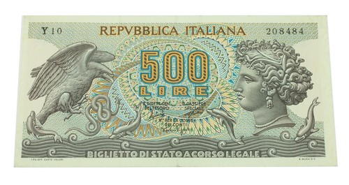 1966 italy 500 - italy, lire
