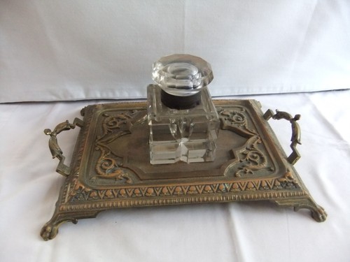 Antique brass heavy square - antique,