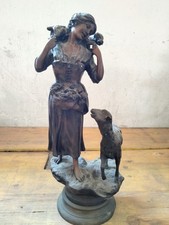 Scultura In Bronzo Pastorella