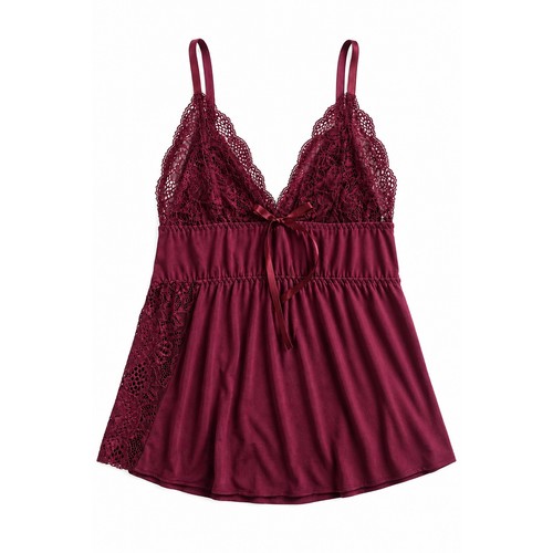Camicia babydoll pizzo