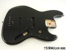 Fender Geddy Lee JAZZ BASS BODY, parti di chitarra Rush Alder nero